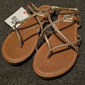 NWT Billabong Braided Gladiator Sandals